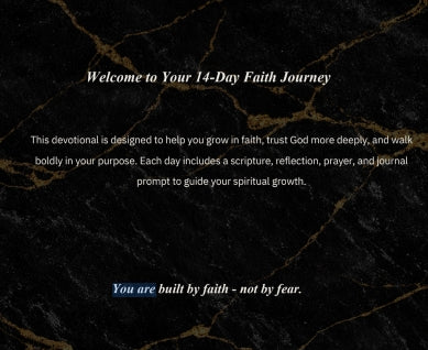 Built By Faith: 14‑Day Devotional Workbook